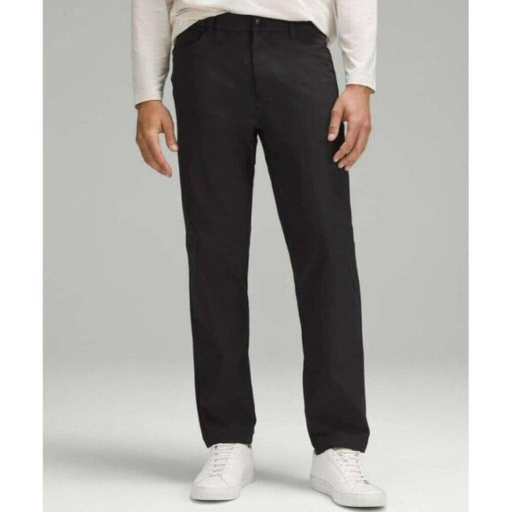 Lululemon ABC Relaxed-Fit 5 Pocket Pant Warpstreme Black 32x30 EUC